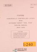 Ikegai FXMINI, NC Lathes Tooling Manual 1990